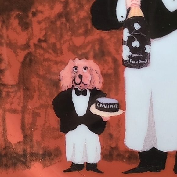 Williams-Sonoma Set of 2, Guy Buffet Waiter & Dog & Waiter with Cocktail - Picture 4 of 5